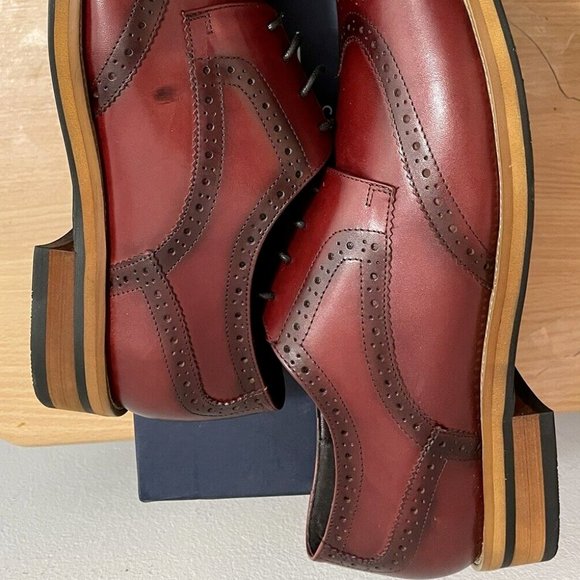 NEW!!! FELIX CHU WINGTIP BROGUE BURNISHED REDWOOD LEATHER SHOES US 12 EU 46 - Picture 15 of 15